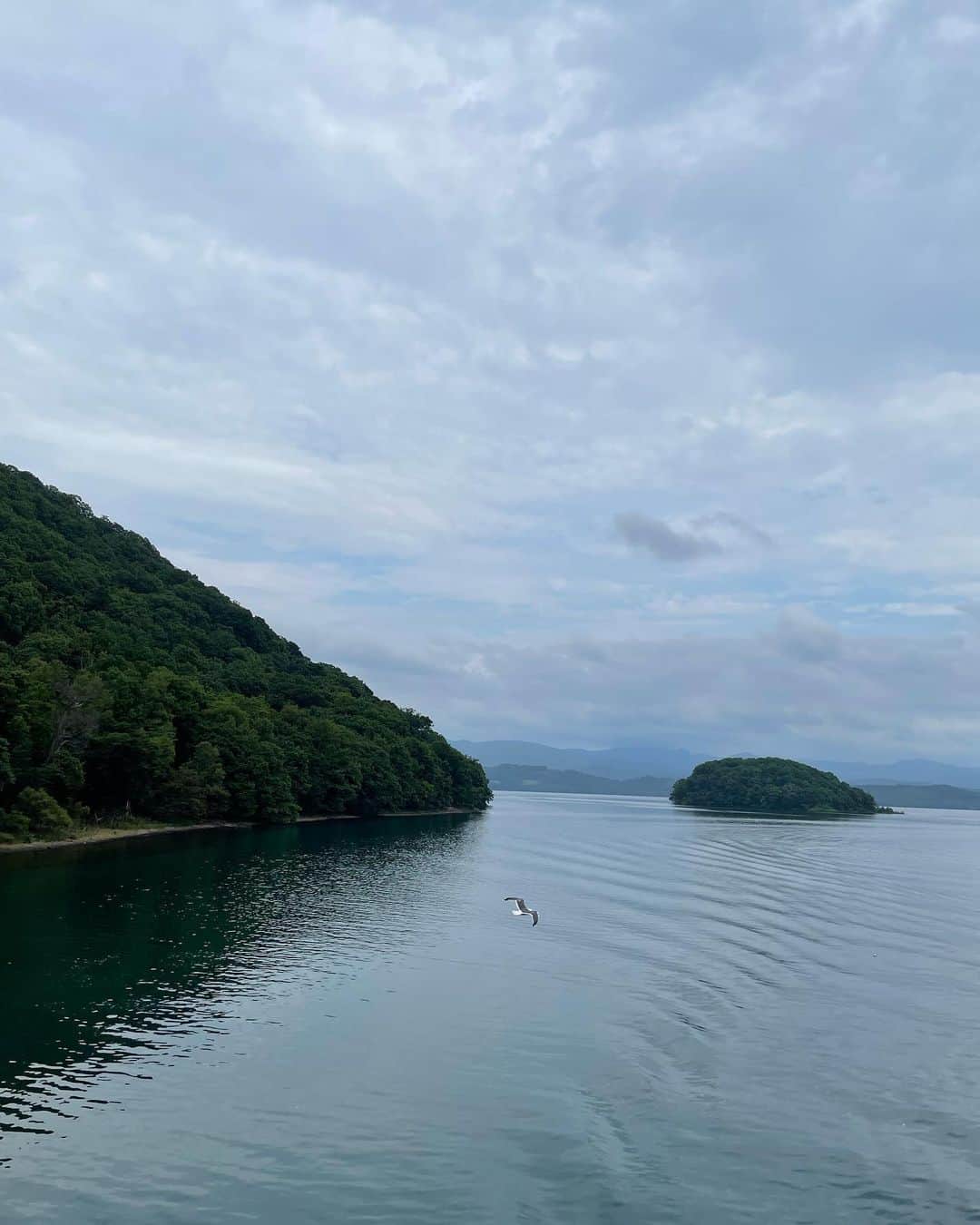松見早枝子さんのインスタグラム写真 - (松見早枝子Instagram)「北海道旅3日目。 今日から夫と別れて息子と2人旅❗️ ・ まずはレンタカー🚙で#洞爺湖 に行ってきました😊 ・ 海かと思う広大さ😳 美しかったなぁ。。 ・ 水もとてもきれいでした。 かもめもたくさん❗️ ・ ドライブしながら息子が一生懸命、広ーい畑の写真を撮っていました😙 ・ 信号🚥がほとんど無くて、渋滞もなくて、視界には広々した畑や森。最高だなぁ💚 ・ ・ #北海道旅行 #洞爺湖 #粮理家 #ウェルネスフードスタイリスト #松見早枝子 #travelinhokkaido #toyako #tōyako #hokkaido #wellnessfoodstylist #saekomatsumi」8月5日 23時16分 - saekomatsumi