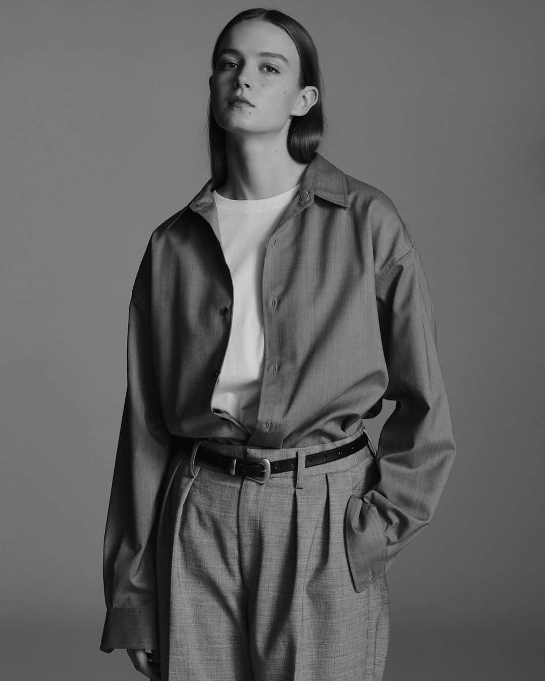 大塚 健太郎のインスタグラム：「™️works for @foll.jp / @unfollow.jp / @journalstandard.jp 2023AW exclusive collection  Model_ BAYA . LENNY Designer.Styling @kanta0509  Hair Stylist  @tenju.10  Make up Artist @kana.ohr  Editor @_shoiwt_  Photographer @ao525」