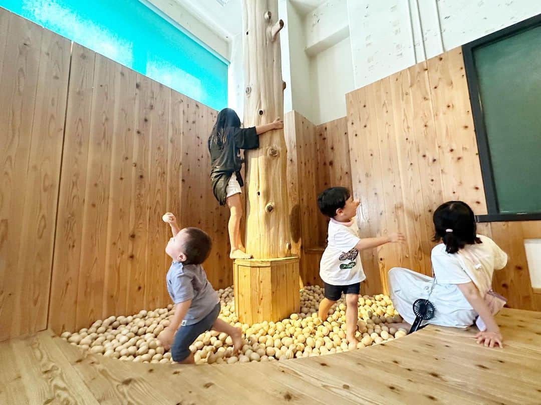 江原千鶴（エハラチヅル）さんのインスタグラム写真 - (江原千鶴（エハラチヅル）Instagram)「四谷にある東京おもちゃ美術館✨  木のおもちゃが中心で、世界中の色んなおもちゃがあったり、ボードゲームのお部屋があったり、幼児も小学生も楽しめました❣️  ドキドキハラハラするゲームが、単純なんだけど盛り上がったーー😆  #東京#tokyo #おもちゃ美術館#エハラ家チャンネル#東京室内遊び場」8月6日 0時08分 - eharachizuru