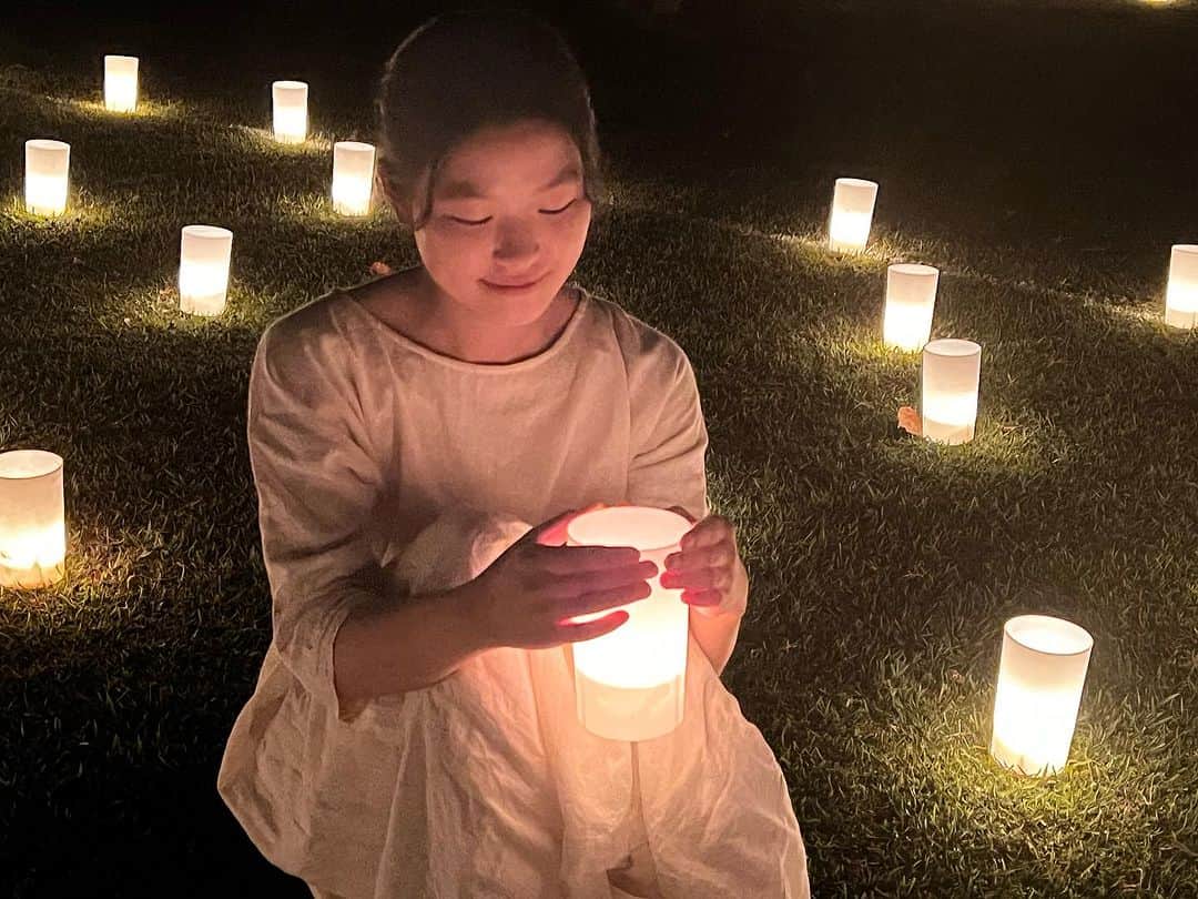安藤モモ子さんのインスタグラム写真 - (安藤モモ子Instagram)「いのちの灯。 たくさんの優しい祈り✨🙏  奈良から。  映画製作ワークショップも、終盤。 明日は発表、上映会です。  #なら国際映画祭」8月6日 0時13分 - momokoando