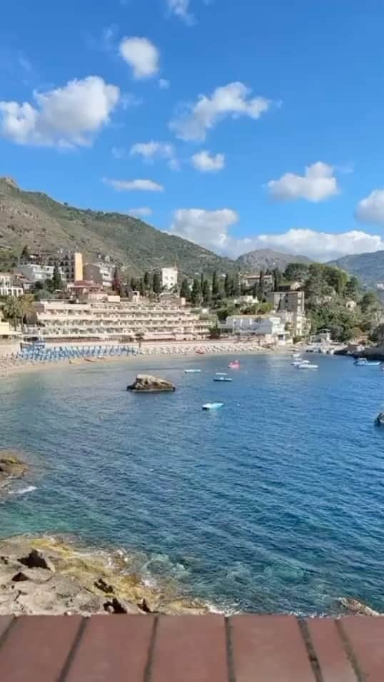 ELLE Magazineのインスタグラム：「Daydreaming in #Sicily. ⛅️✈️ Tap the link in bio for our #ELLEEscapes travel guide if you’re itching to book your next vacation to the Mediterranean island.」