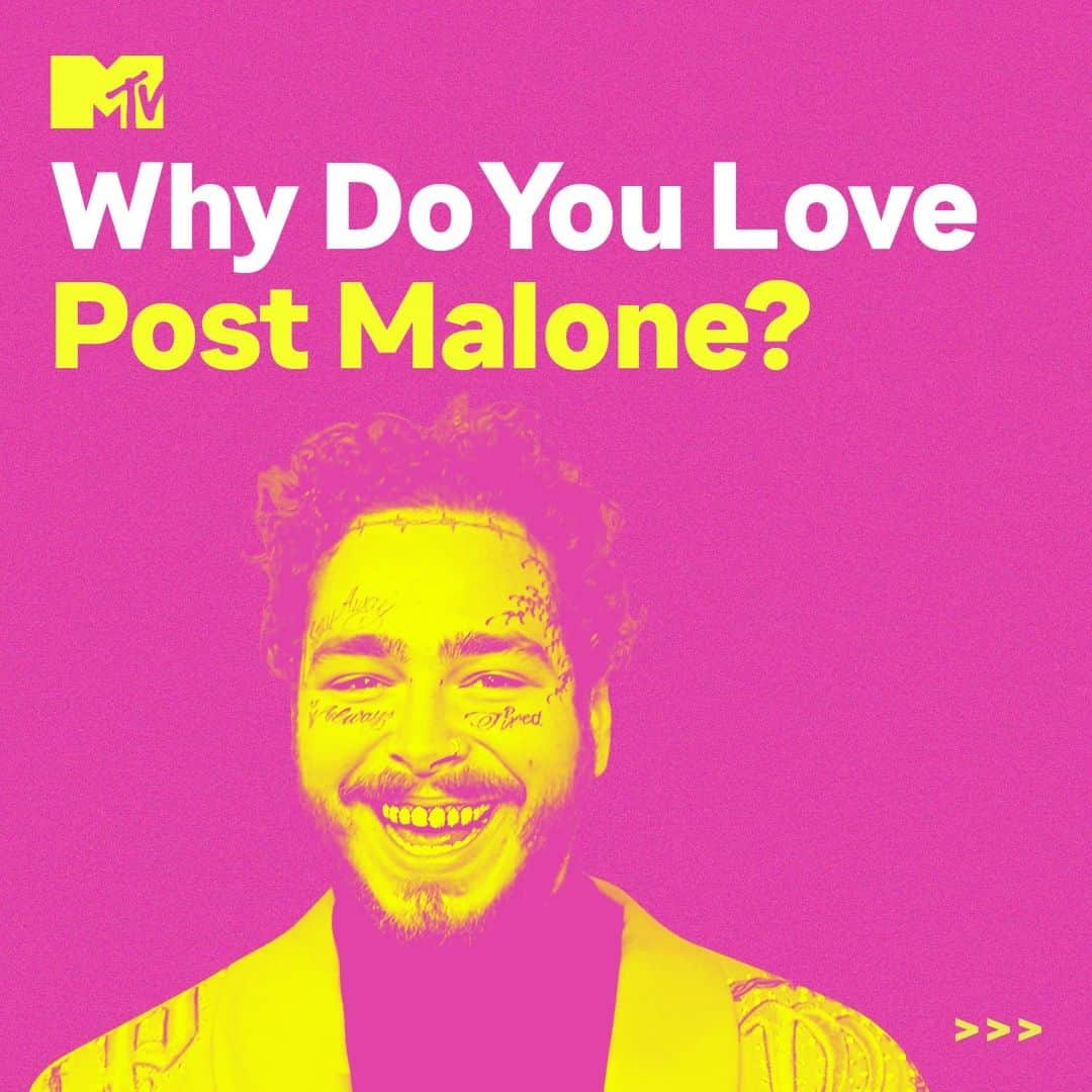 MTVさんのインスタグラム写真 - (MTVInstagram)「That undeniable, chill aura in the air? That means it's @postmalone season 💞」8月6日 1時02分 - mtv