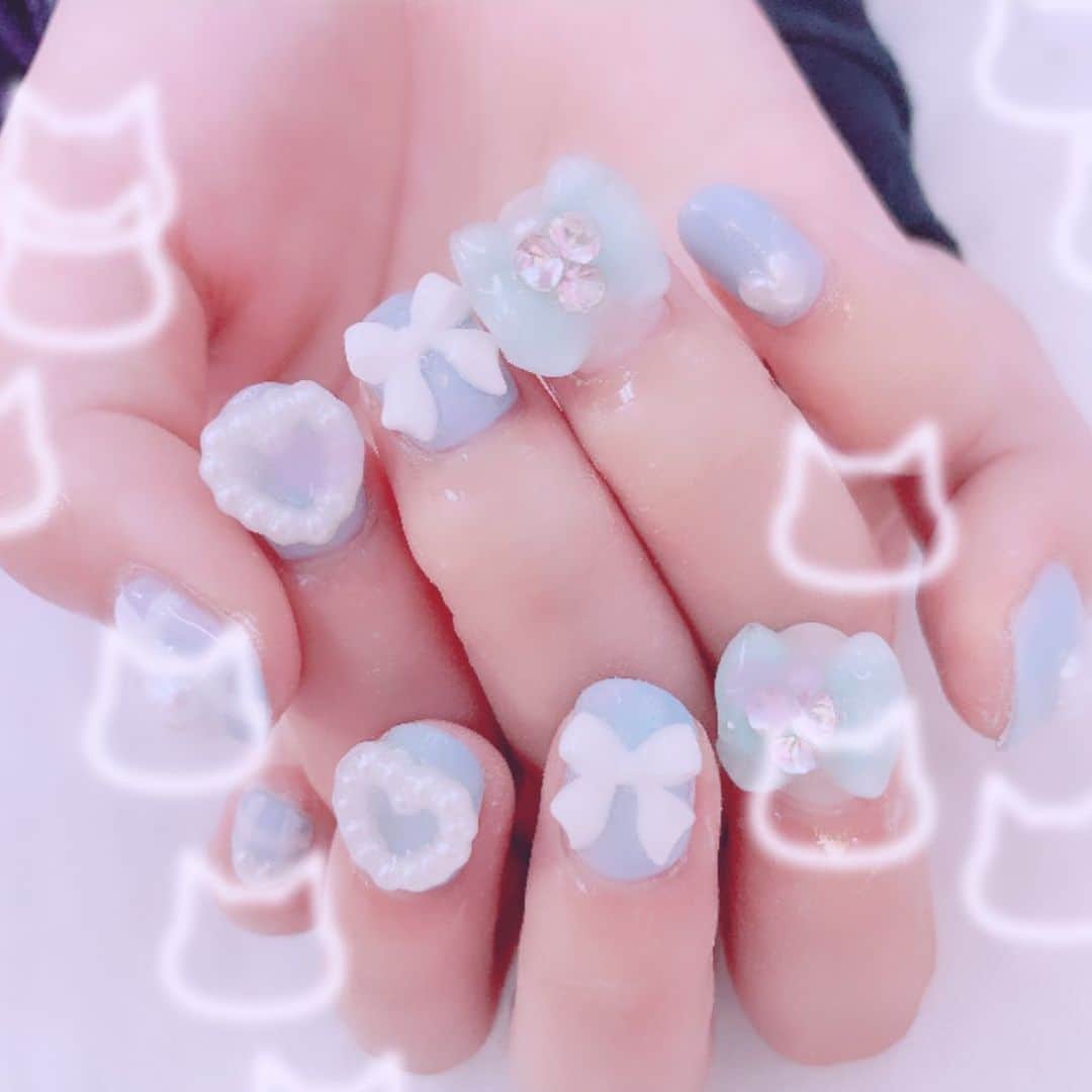 のインスタグラム：「新しいネイル、生誕用💅  #newnails」