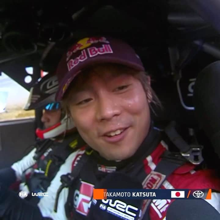 勝田貴元のインスタグラム：「What a final stage of Saturday by @takamotokatsuta & @aaronjohnston_2 to go fastest 🤩  #WRC #WRCLive #SectoRallyFinland」