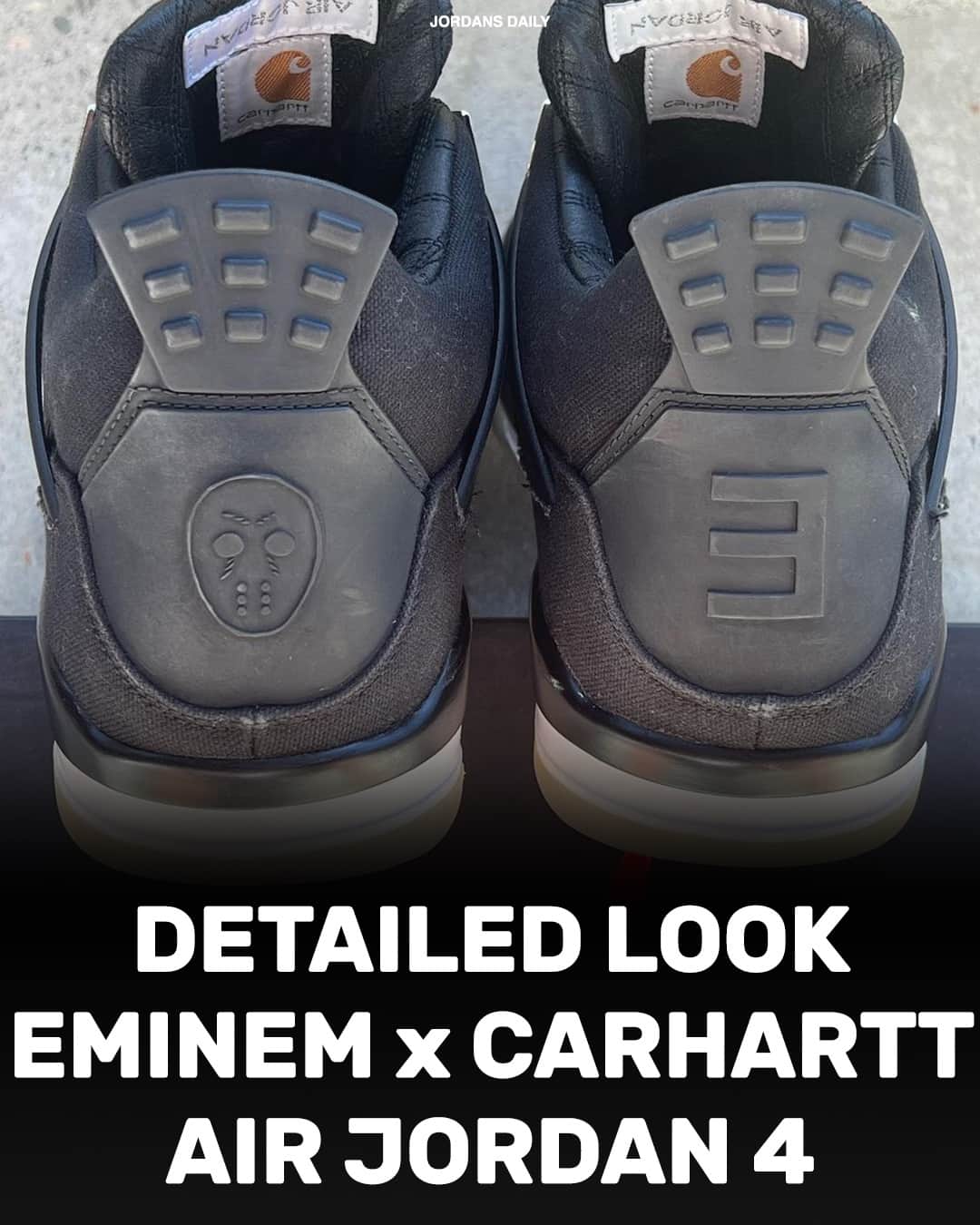 Sneaker News x Jordans Dailyさんのインスタグラム写真 - (Sneaker News x Jordans DailyInstagram)「@curatedvans shares a closer look at the Eminem x Carhartt x Air Jordan 4 from 2015. Are these your grails!?」8月6日 4時42分 - jordansdaily