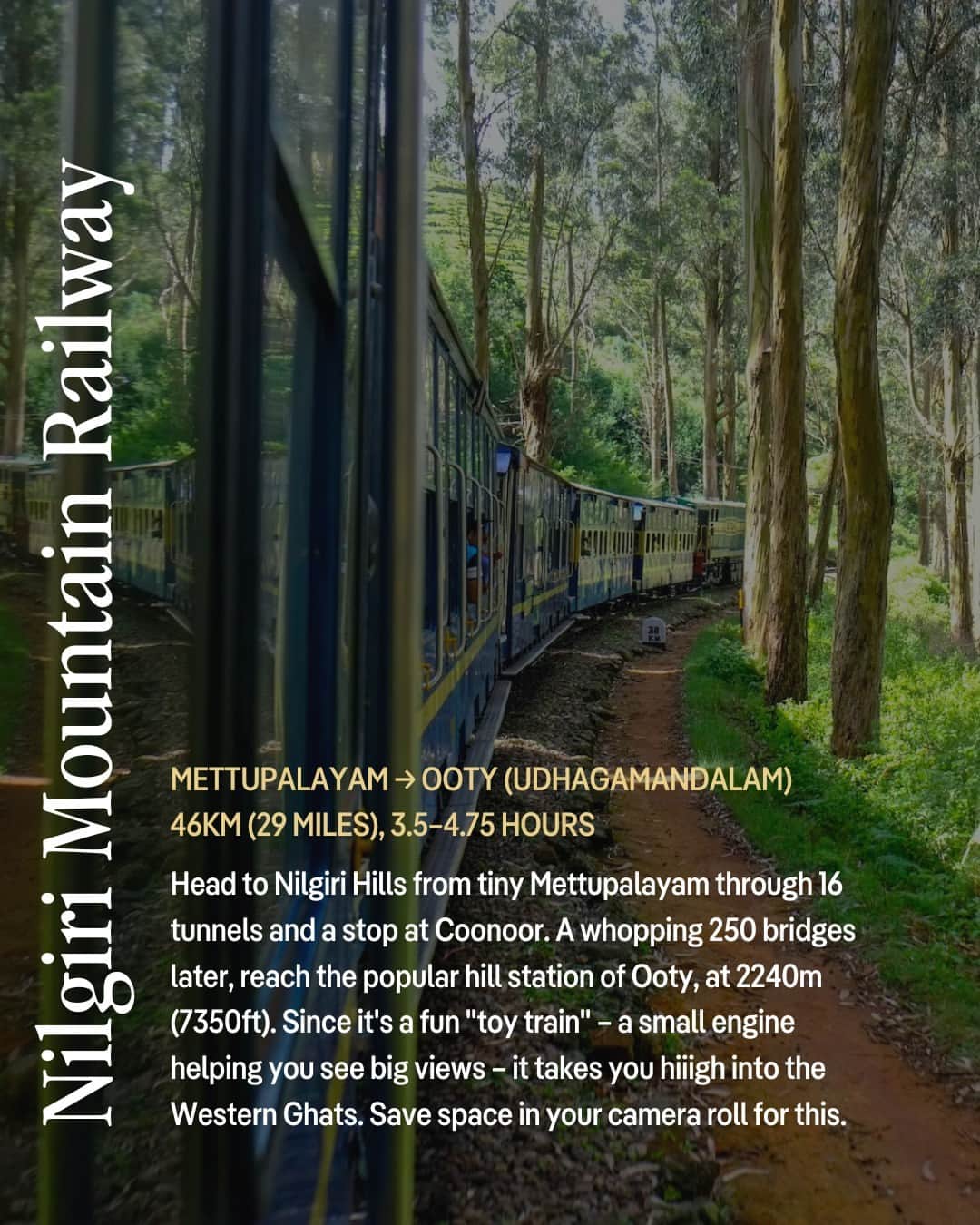 Lonely Planetさんのインスタグラム写真 - (Lonely PlanetInstagram)「If you appreciate the ✨magic✨ of slow travel and prio views above ALL else, grab your pals and hit one of our GREATEST joys: riding the rails in lush South India 🚂 Say helloooo to jade-green forests, misty mountains and dreamy coasts. The best way to look up routes is online via Erail, Indian Railways and Seat 61, where you can grab tix as well 🎟️ Pro tip: the reserved air-conditioned classes (1AC, 2AC or 3AC) may be most comfortable for overnight travels.」8月6日 6時46分 - lonelyplanet