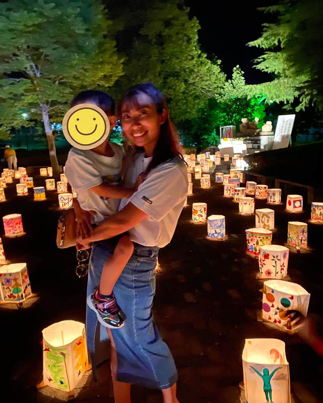 エマ中岡優姫のインスタグラム：「8月6日　8時15分 黙祷。 この先も子供達が笑って 元気に過ごして欲しいです。」