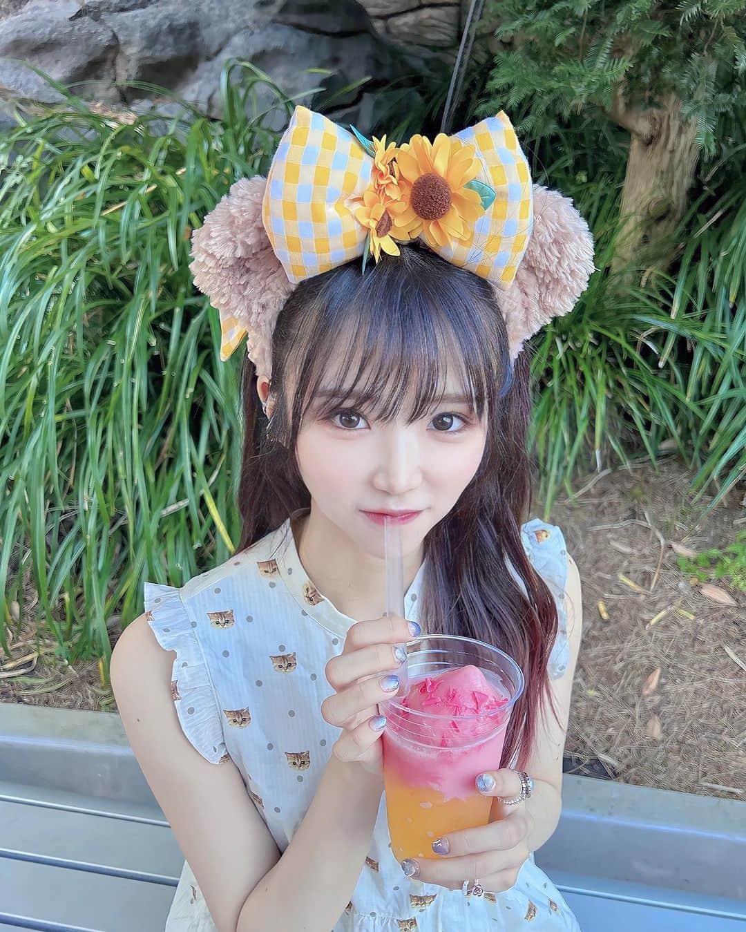 堂本千晴のインスタグラム：「🌻🥯🍯💛🥞」