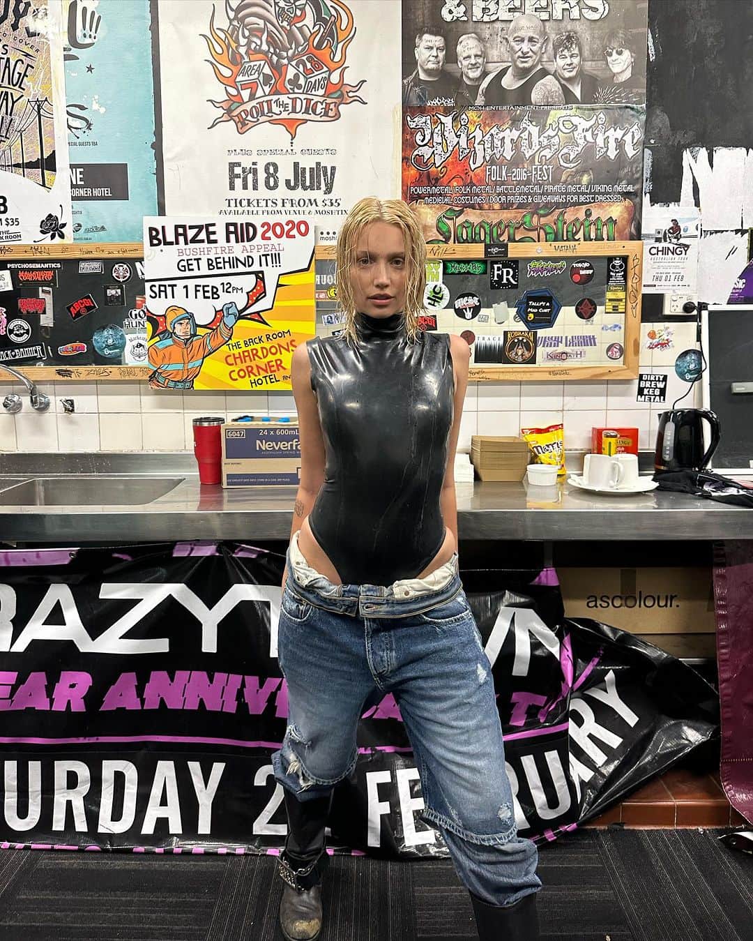 ケイリン・ルッソのインスタグラム：「blood sweat & beer」