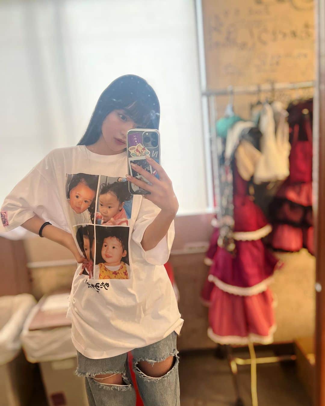 鎮目のどかのインスタグラム：「生まれた時からビジュ担T 今日から物販で販売ちゅ〜 みんなでおそろしよ✌️♡」