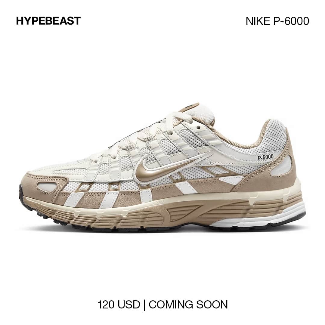 HYPEBEASTさんのインスタグラム写真 - (HYPEBEASTInstagram)「@hypebeastkicks: Following the reveal of the all-black, stealthy @nike P-6000 Premium, the Swoosh has revealed a“Khaki” colorway for the upcoming Fall season.⁠ ⁠ Starting off, the shoe is made with mesh, leather and suede overlays. Moving down the pair, overlays are dressed in light bone to contrast the photon dust base while khaki accents complement the model throughout. ⁠ ⁠ Additionally, a special heel tab sees Nike spelled out in Korean on the left sneaker as well as a custom graphic that celebrates the brand’s founding year of 1972 on the right heel. The same graphic is then portrayed on the insoles. Rounding out the design is a sail midsole that sit atop a black rubber outsole.⁠ ⁠ Look for the kicks to arrive in select retailers and on Nike for $120 USD.⁠ Photo: Nike」8月6日 13時55分 - hypebeast