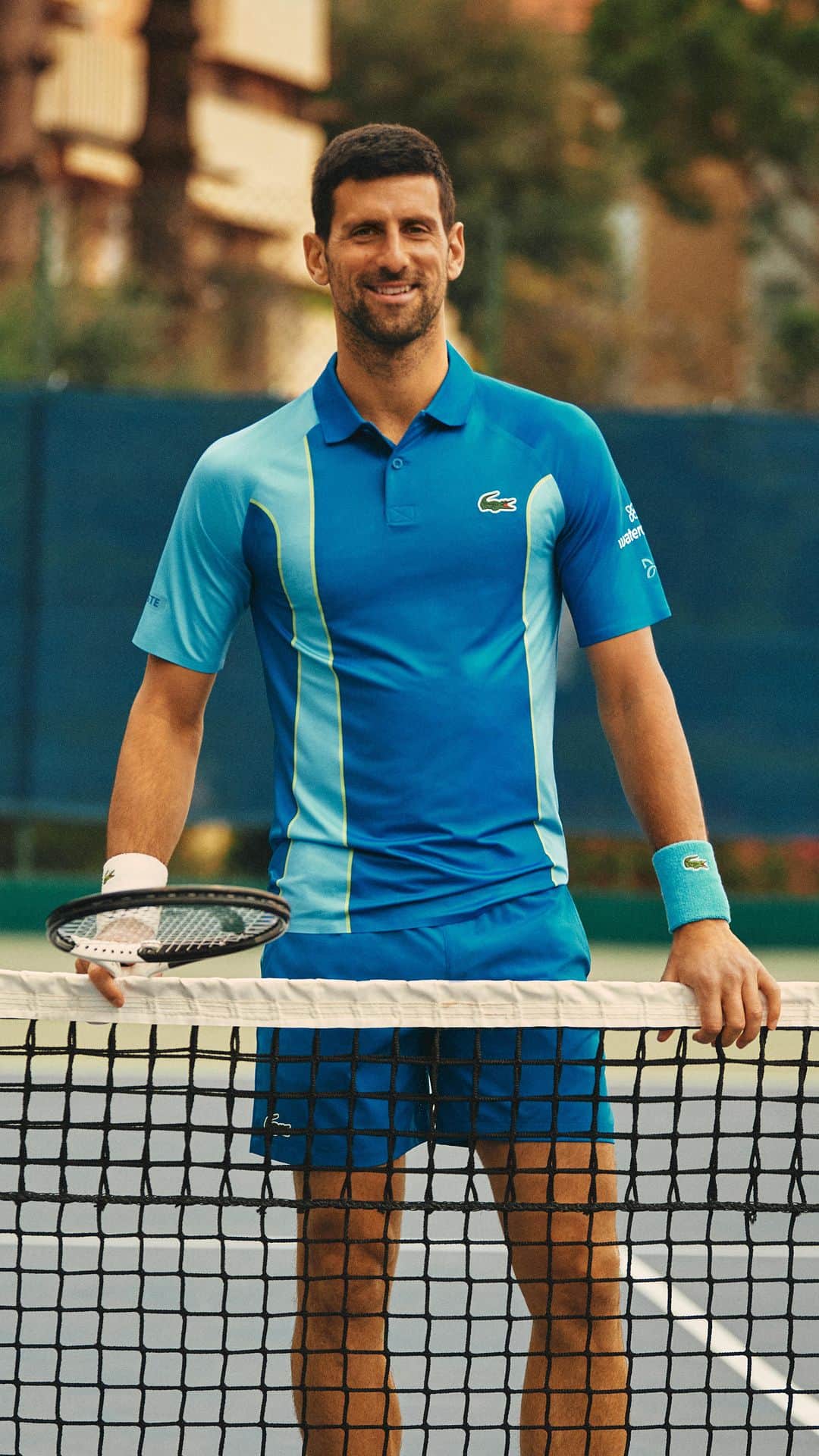 Lacosteのインスタグラム：「Had a blast with @djokernole during the last #Lacoste Tennis Collection photoshoot. 🙌  #TeamLacoste」