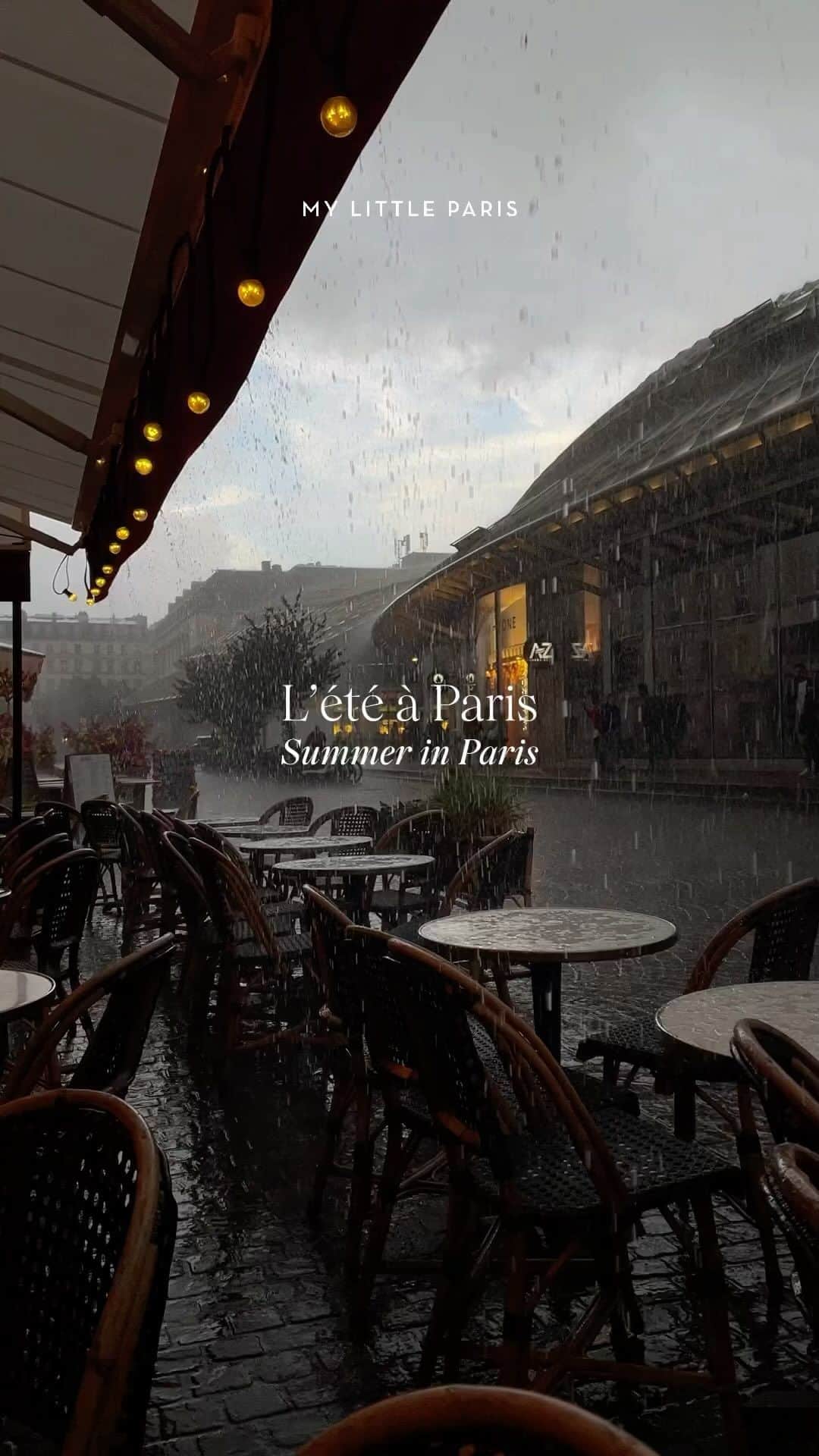 My Little Parisのインスタグラム：「Août pluvieux, été heureux, non ? 🇬🇧: What’s rainy is happy, right ?」