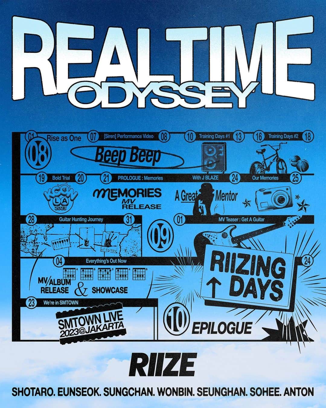 SMエンターテインメントさんのインスタグラム写真 - (SMエンターテインメントInstagram)「REALTIME ODYSSEY   www.riizeofficial.com   【Get A Guitar - The 1st Single Album】 ➫ 2023.09.04 6PM (KST)  #RIIZE #라이즈 @riize_official  #RISEandREALIZE  #GetAGuitar #RIIZE_GetAGuitar  #REALTIME_ODYSSEY」8月7日 0時02分 - smtown