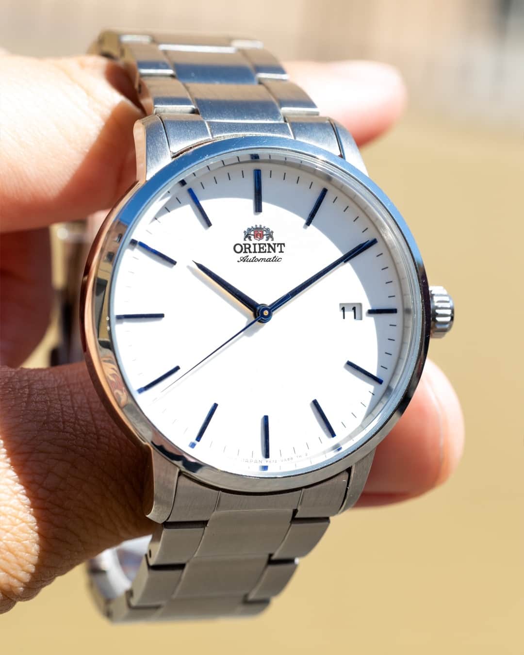 Orient Watchさんのインスタグラム写真 - (Orient WatchInstagram)「The contrast on the blue an white and blue on the RA-AC0E02S10A makes it the perfect simple watch.」8月7日 0時30分 - orientwatch