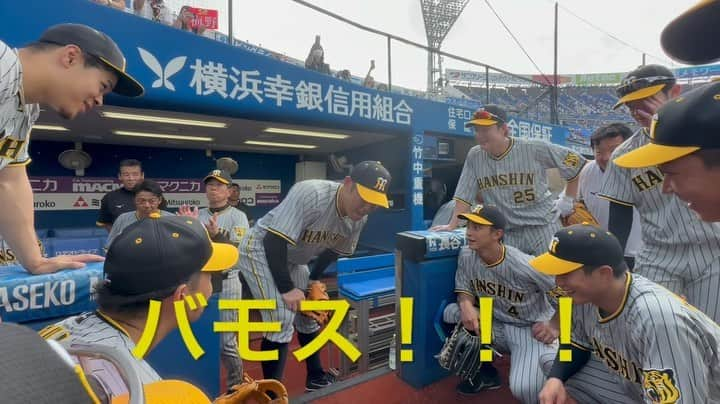 阪神タイガースさんのインスタグラム動画 阪神タイガースinstagram 「8月6日dena戦、今日の声出しも 原口文仁 選手です！ 阪神タイガース 円陣 声出し 原口文仁 選手