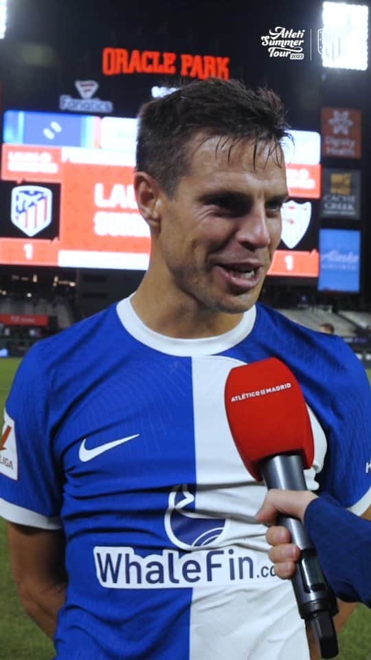 アトレティコ・マドリードのインスタグラム：「❝Aún quedan ocho días hasta el primer partido. Trabajaremos para llegar en las mejores condiciones, porque ya tenemos ganas de que arranque LaLiga❞.  — César Azpilicueta 🎙」