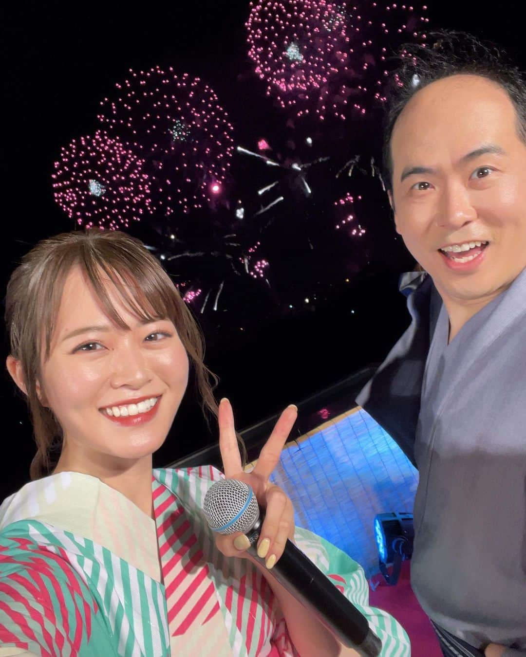 山崎怜奈のインスタグラム：「. SDGs EDOGAWA ONLINE HANABI FESTIVAL supported by TGC 生配信に出演させていただきました！  今年で48回目の開催となった江戸川花火大会は、 地元・江戸川区で大切に受け継がれてきた夏の風物詩。 お天気も良く、4年ぶりに無事開催されて嬉しかった…！  昔は実家からパジャマ姿で眺めていましたが、 今年は浴衣を着て、会場近くの特設ステージから。 貴重な経験をさせていただきました。 素敵な夏の思い出をありがとうございました！  #江戸川花火大会」