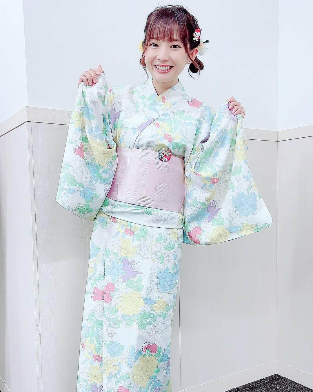 倖田柚希のインスタグラム：「珍しく浴衣です  #花慶の日2023」
