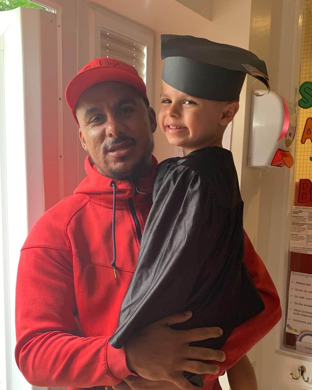 ガブリエル・アグボンラホールのインスタグラム：「Happy 8th birthday son I love ya 💜❤️」