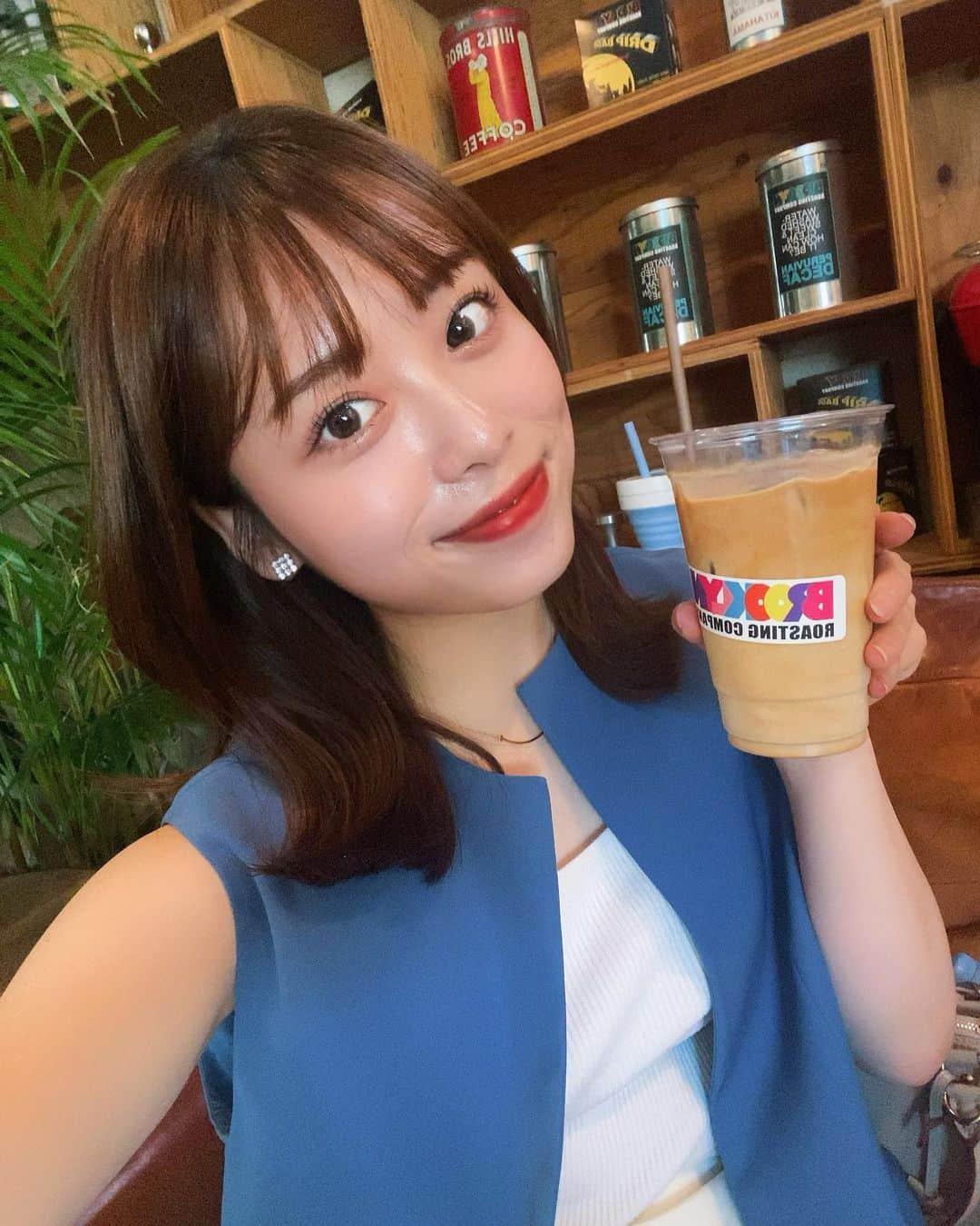 辰巳さくら（さくてん）のインスタグラム：「コピチュセヨ☕︎❤️  #コピチュセヨ #커피주세요  #コーヒー好きな人と繋がりたい  #brooklynroastingcompany  #北浜カフェ #北浜ランチ #北浜カフェ巡り #大阪カフェ巡り」