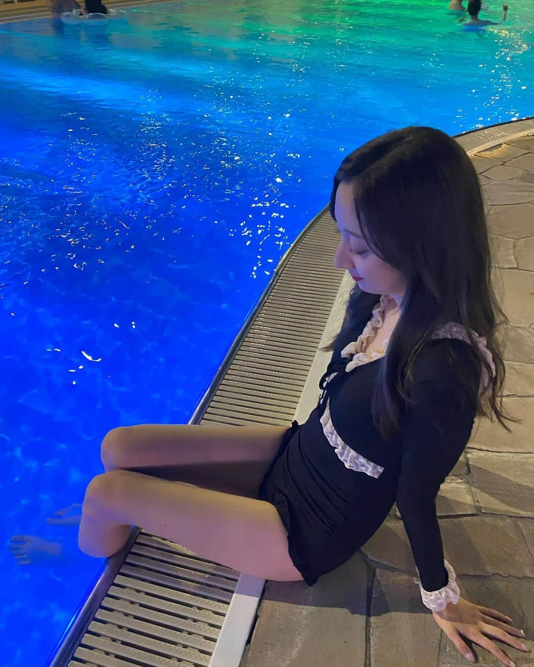 田代ひかりさんのインスタグラム写真 - (田代ひかりInstagram)「🌙🏊‍♀️🖤」8月6日 18時52分 - tashiro_hikari