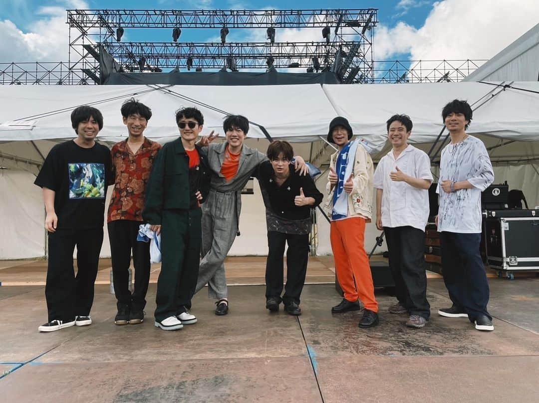 金澤ダイスケのインスタグラム：「夏だね！  #フレデリック #フジファブリック #瞳のランデヴー」