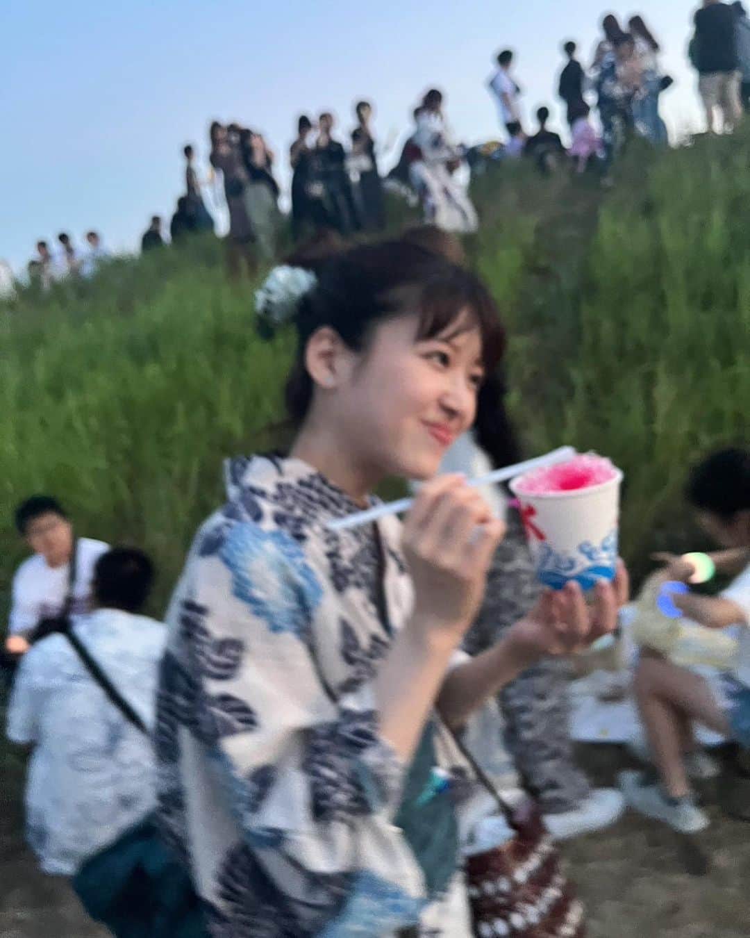 門脇更紗のインスタグラム：「東京で初めて "夏"をちゃんと感じれた気がする！  #浴衣」