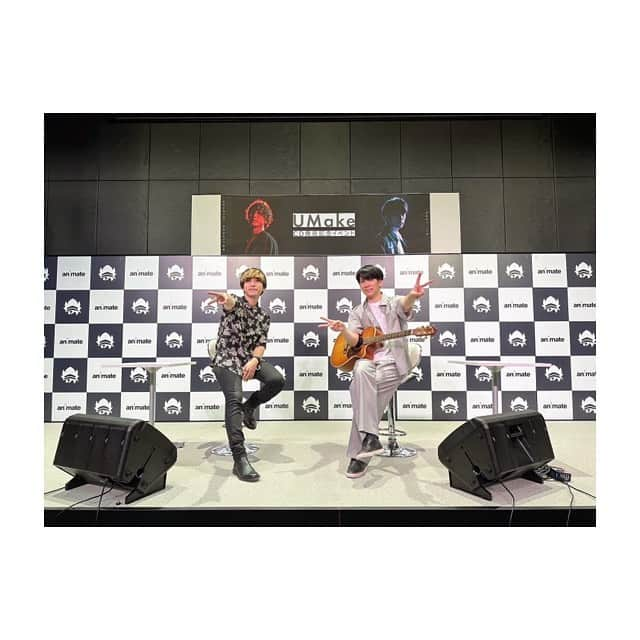 中島ヨシキのインスタグラム：「#UMake TRIPPER!!/ATMOSPHERE 発売記念イベントでした！  ご来場ありがとうございました！  TRIPPER!!は3年越しになってしまいました。お待たせいたしました…！  #リリースイベント #リリイベ #伊東健人」