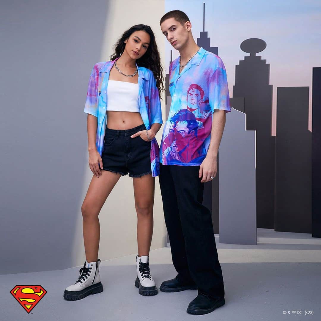 SHEINのインスタグラム：「🦸‍♀️💫 Express your inner superhero in our stylish SUPERMAN™ × SHEIN collection! Search 'SUPERMAN™' on SHEIN to view it all 🛒  #SupermanxSHEIN #Superman23xSHEIN #Superman #SHEINCollabs #SHEIN  *P.S. Only available on US/CA/MX/BR/CL/MY/TH/PH/SG/JP/TW/ASIA/AU/NZ/ZA/IL/AR/BH/OM/KW/QA/SA/UAE/MA/EG/UK/FR/DE/IT/ES/NL/PL/PT/SE/CH/EUR/EUQS/VN」