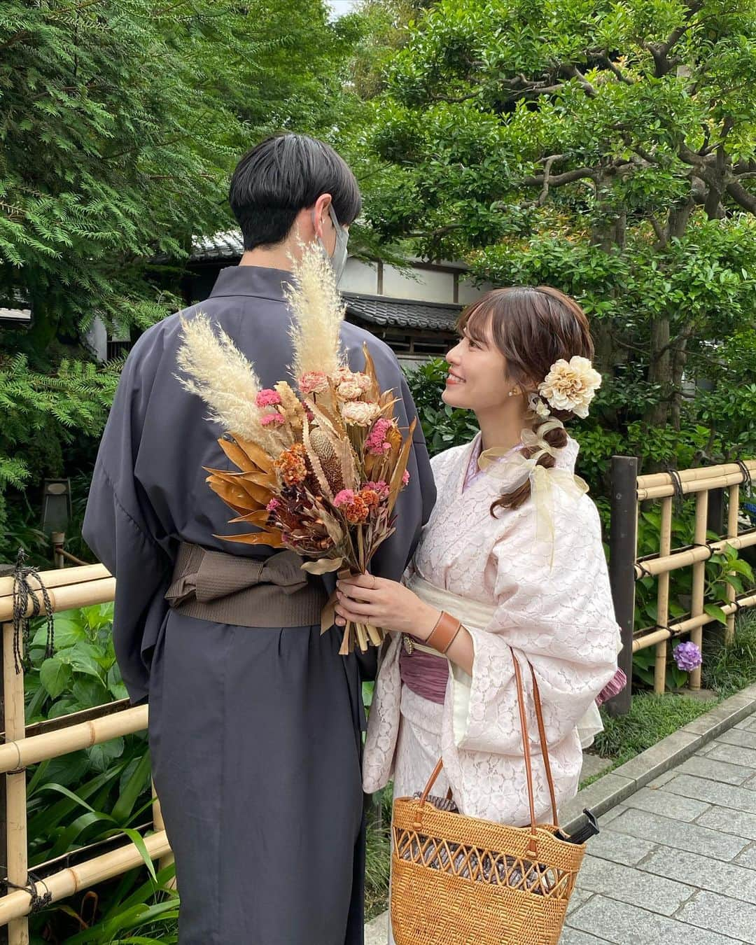 吉次玲奈さんのインスタグラム写真 - (吉次玲奈Instagram)「👘♡  今年の夏はたくさん浴衣着れた☺︎☺︎  ⁡  #着物 #着物へア #着物レンタル #着物デート #川越 #川越食べ歩き #川越カフェ #川越着物 #川越着物レンタル #梨花和服 #rikawafuku #レンタル着物 #カップル #カップルフォト #カップルコーデ #シミラールック  #kimono #浴衣 #浴衣ヘアアレンジ #浴衣ヘア #浴衣コーデ #yukata #浴衣レンタル #浴衣デート」8月6日 21時07分 - rena_yoshitsugu