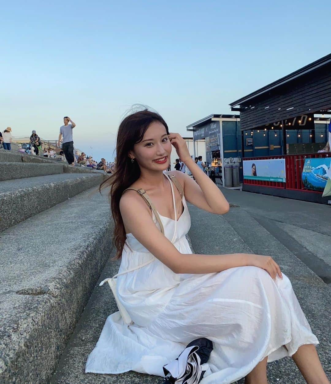 ELENAさんのインスタグラム写真 - (ELENAInstagram)「. 花火見れた良かった🎆 . #ootd #江ノ島」8月6日 21時11分 - elenya_chan