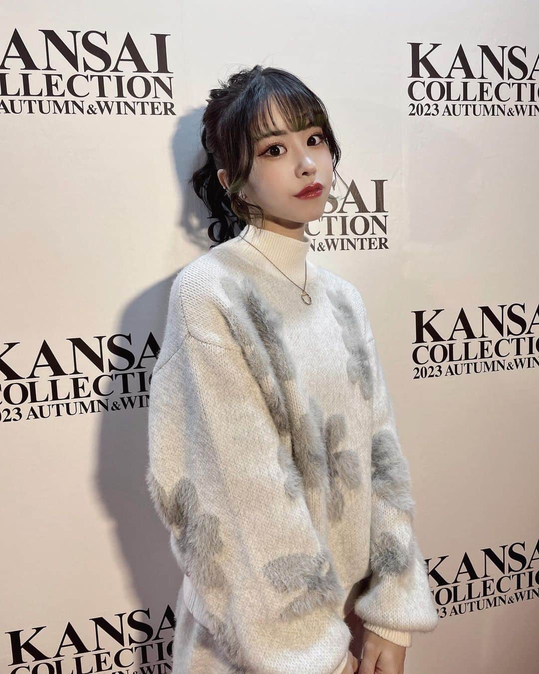 かすこんねぅのインスタグラム：「KANSAI COLLECTION 2023  AWありがとうございました！普段着ない系統の服で新鮮🥹楽しかった~！🫶  #関西コレクション#関コレ」