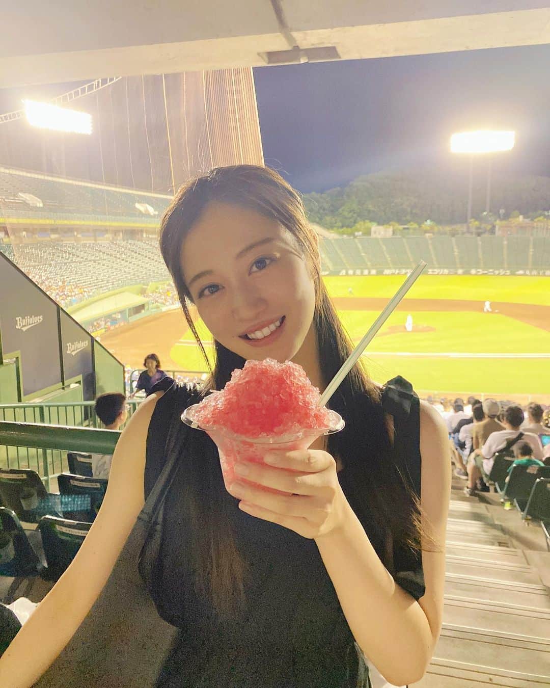川上千尋さんのインスタグラム写真 - (川上千尋Instagram)「🏟️  ほっともっとフィールド神戸  #ナイター #2軍戦  #ノースリーブデビュー  #阪神タイガース #🐯 #オリックスバファローズ #🐮」8月6日 22時32分 - this_chihhi