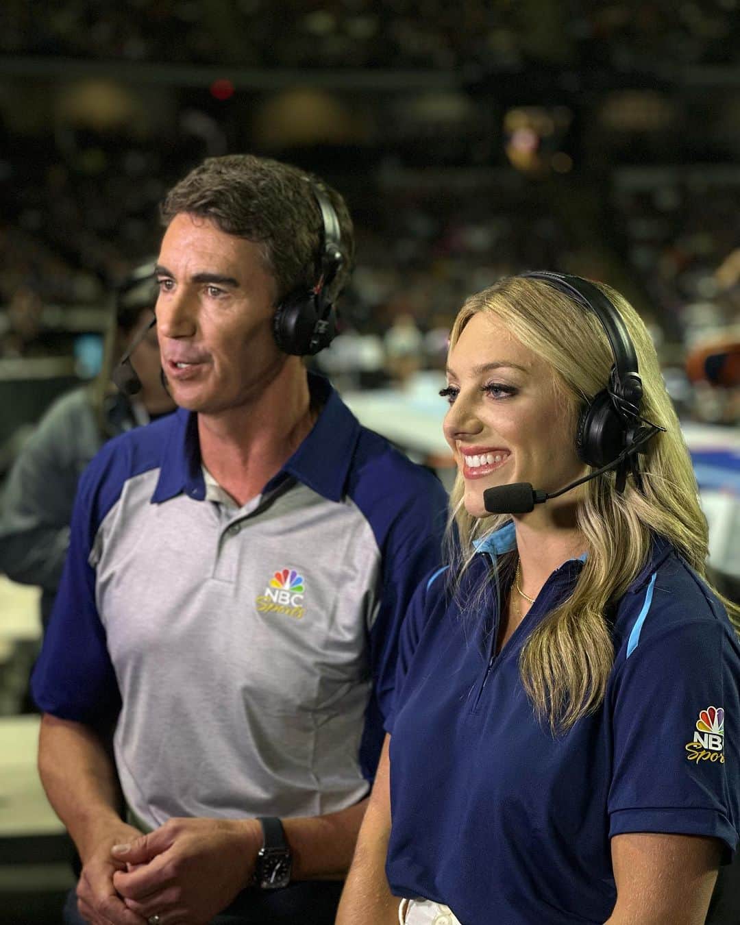 サマンサ・ペスゼックのインスタグラム：「Yesterday was such a great day.  • Thank you @nbcsports for giving me the opportunity to cover @usagym & work with legends like @terrygannon83 & @jroethl 🤩 • I have too many recap thoughts to mention here, buuuuut… - Simone is incredible - Suni is my hero - Leanne Wong is so impressive  - Everyone should be scared of Joscelyn  - I could watch Nola’s floor like a hundred times and enjoy it just as much - Zoe Miller makes her bar routine look easy and I’d like to know how • I could go on, but soooo excited for Championships in just a couple weeks!!!」