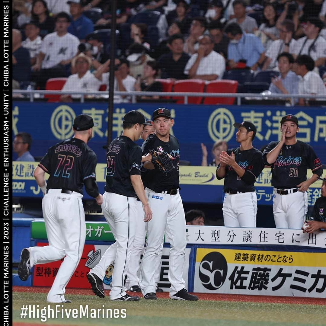 千葉ロッテマリーンズさんのインスタグラム写真 - (千葉ロッテマリーンズInstagram)「#MondayMotivation #HighFiveMarines #chibalotte #岡大海 #西野勇士 #安田尚憲 #小川龍成 #ポランコ #和田康士朗 #茶谷健太 #ブロッソー #石川慎吾 #東條大樹 #藤岡裕大 #中村奨吾」8月7日 9時00分 - chibalotte