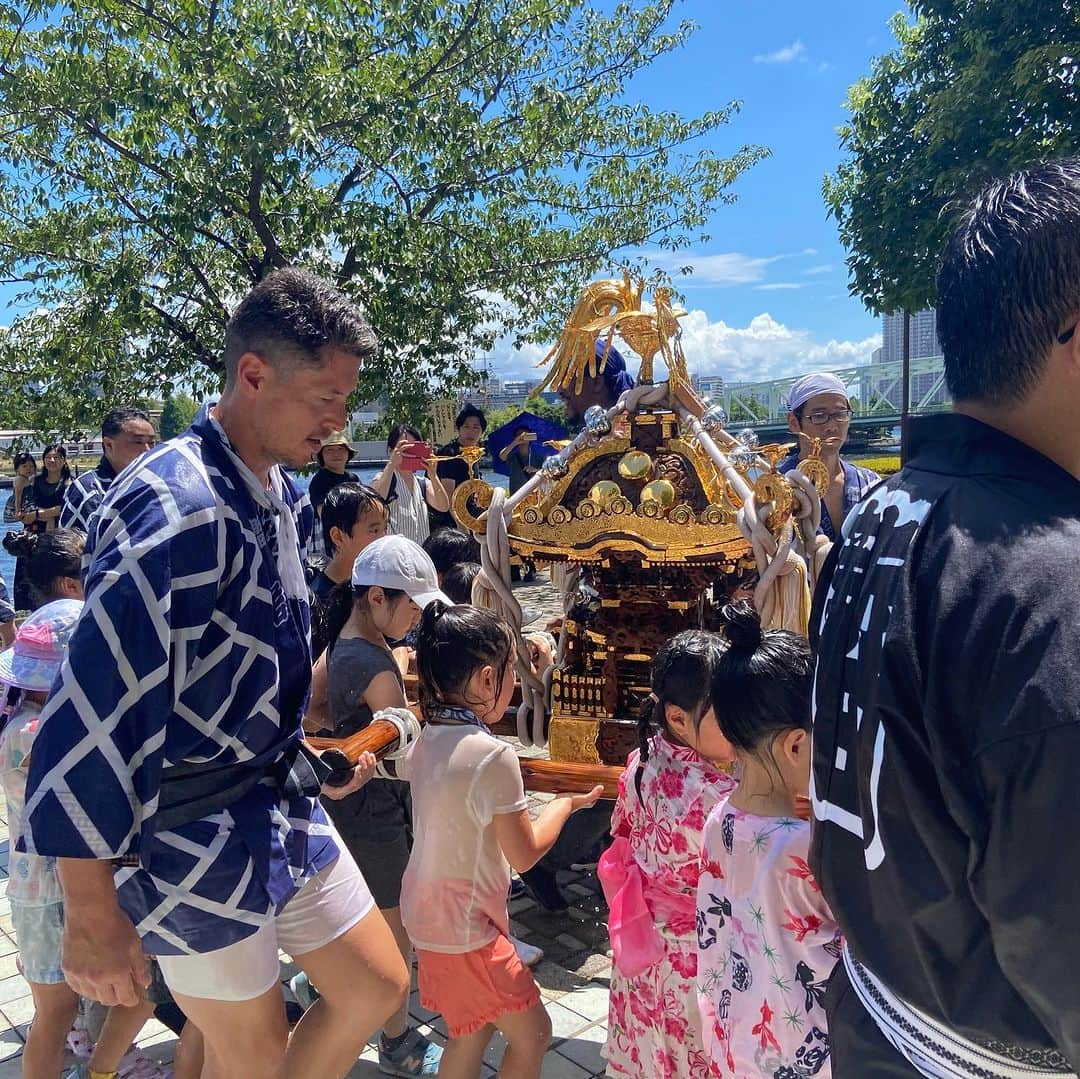 森豪士さんのインスタグラム写真 - (森豪士Instagram)「３年後も必ず参加します✌🏽 有難うございました☺️ #お祭り #お神輿」8月7日 9時37分 - tsuyoshimori