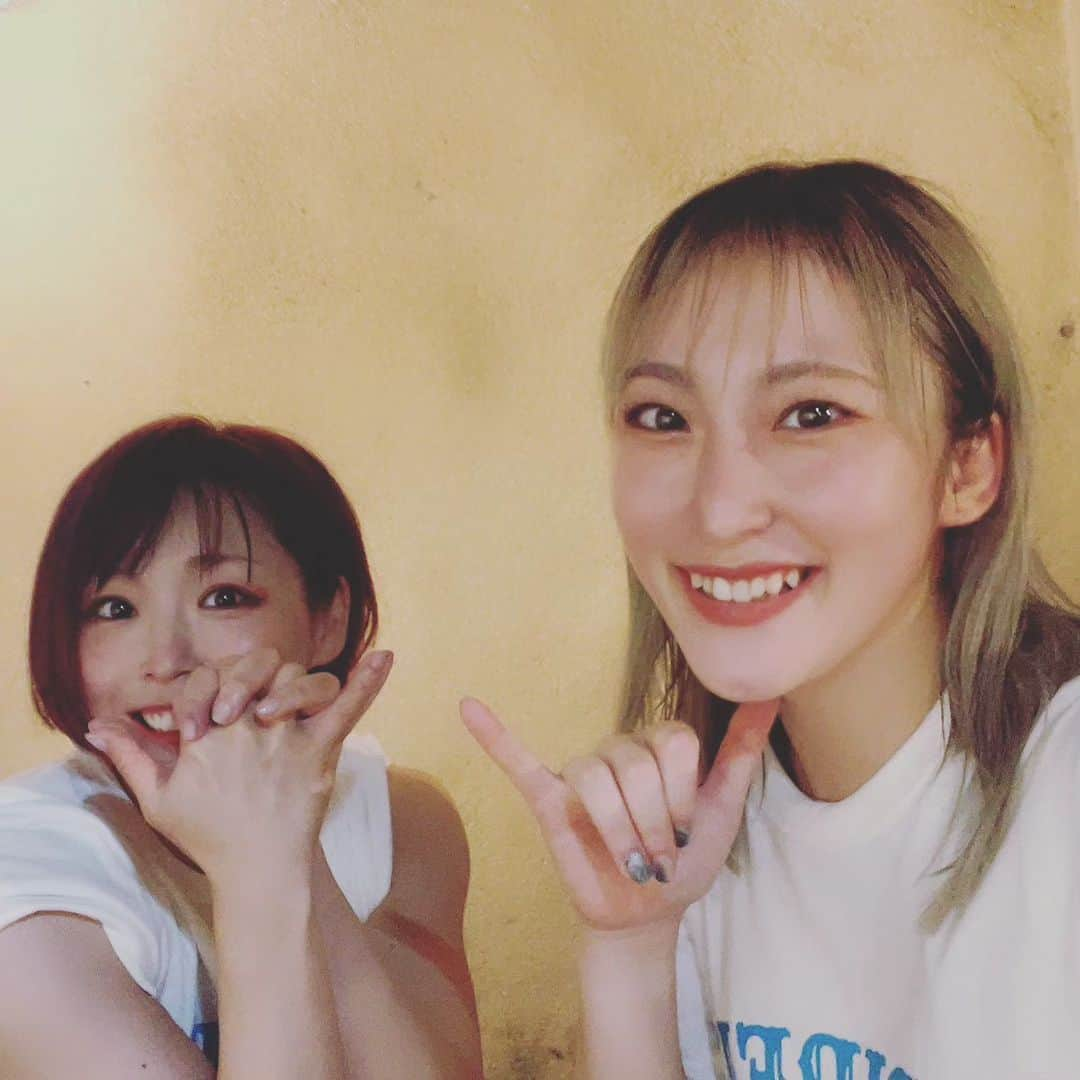 マドレーヌさんのインスタグラム写真 - (マドレーヌInstagram)「会うのが以外と久しぶりだった#柳川澄樺 選手！一時期よく会場一緒だったけれど、最近会えなかったから嬉しかったー♡タッグでアレの練習✌ができて楽しかった！✌👀✌」8月7日 9時31分 - madeline_prowrestling