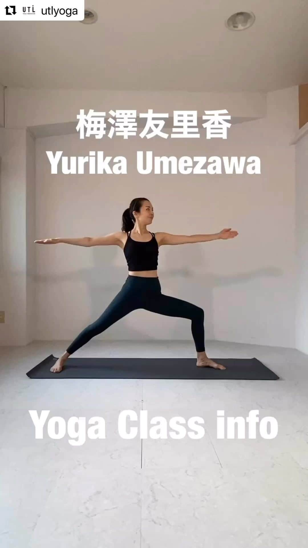 梅澤友里香のインスタグラム：「@utlyoga  （月）18:30〜19:50 （水）16:50〜18:10 担当しています🥰  8月末までの招待チケットもあるので、 来たことない方は是非連絡下さい☺️✨  #アルダチャンドラーサナは床と並行が好きなタイプ 軸足もしっかり踏めてあげている足も力強いと安定する😘  photo&movie @junkocamera ❤️  #Repost @utlyoga  ・・・ 梅澤友里香先生のヨガクラス紹介🧘‍♀️  ⚫︎スタジオクラス⚫︎ 月曜6:30〜7:50pm ハタヴィンヤサビギナー (バーニング&デトックス🔥)  水曜4:50〜6:10pm ハタヴィンヤサ  ⚫︎オンラインクラス⚫︎ 水曜12:00〜1:00pm ハタフロー  吸う息と吐く息が心地良く繋がっていくようにアーサナ（ポーズ）とアーサナも心地良く繋がっていくヴィンヤサのクラスになります。 太陽礼拝など繰り返す動きを行う事でより自分自身の体や心と向き合いやすくなります。『焦らず丁寧に』心地良さに向き合っていきましょう。 気負わずに柔らかい気持ちで是非ご参加してみて下さい。  月曜夜のスタジオクラスは、しっかり動く滝汗クラス「バーニング&デトックス🔥」対象クラスのうちのひとつ🔥  心身に向き合い達成感も得られるクラスです😺  #滝汗クラス  #yoga #ヨガ #utl #アンダーザライトヨガスクール #オンラインヨガ #asana #ヨガポーズ #hathayoga #渋谷区ヨガ #ヨガ哲学 #ヨガ解剖学 #ヨガ歴史 #ヨガ資格」