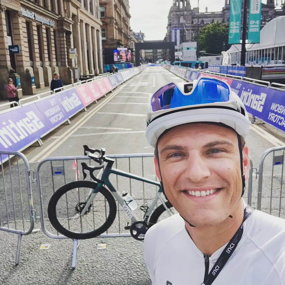 マルセル・キッテルのインスタグラム：「Worlds in Glasgow! I hope you enjoyed it as much as I did! What a great winner! 🌈」