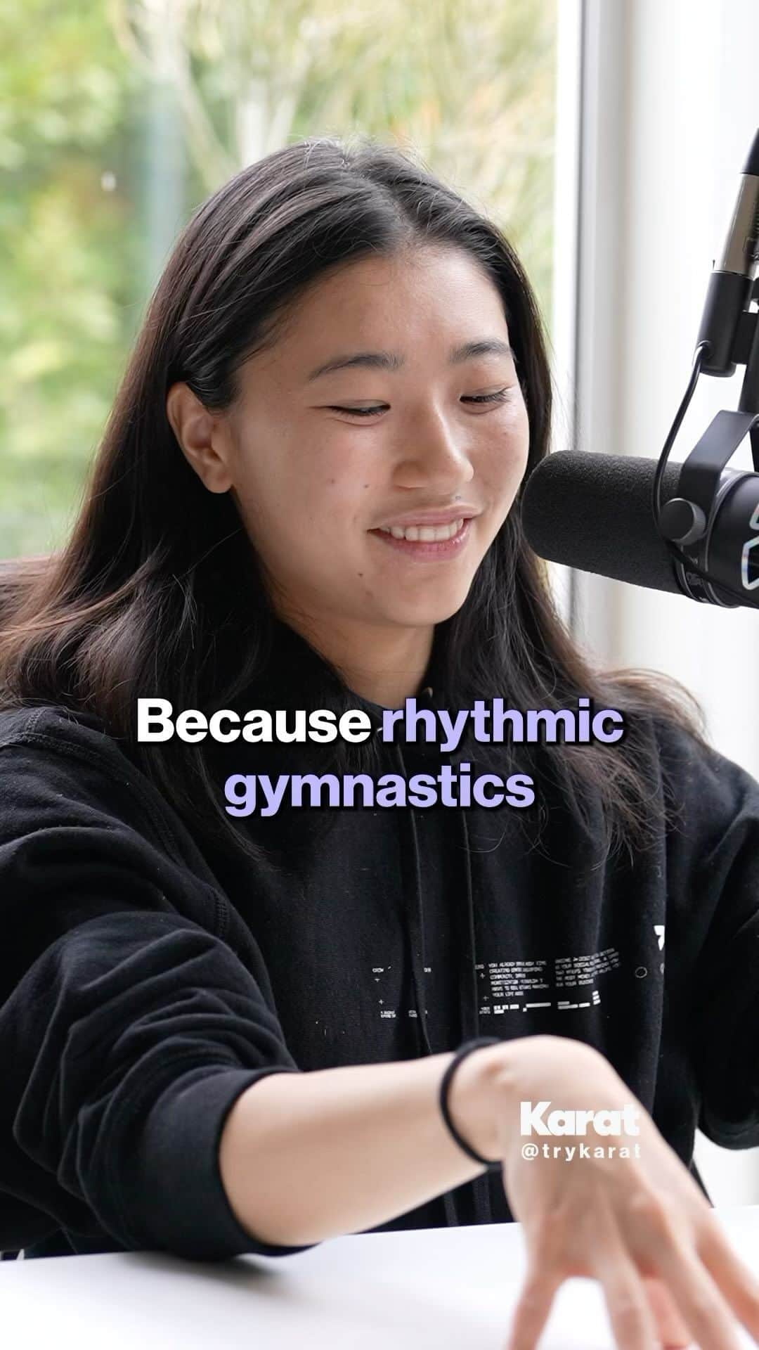 篠原枝令菜のインスタグラム：「The US Rhythmic Gymnastics Team Pays $0 - @elena_shinohara with @erictway on the @trykarat podcast - - -  watch the full podcast at link.trykarat.com/elena」