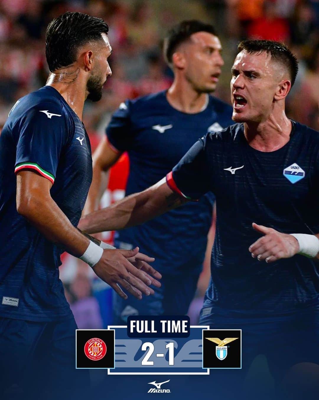 SSラツィオのインスタグラム：「⏹️ FT   #GironaLazio #CMonEagles 🦅」