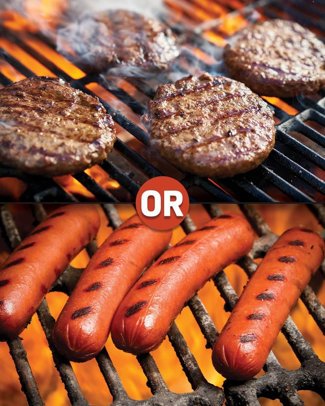 Food Republicのインスタグラム：「Which is better fresh off the grill - hot dogs or hamburgers? 🌭🍔」