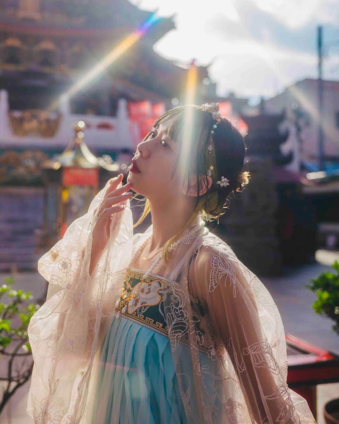 kenta_soyoungのインスタグラム：「イケない太陽〜☀️ . . #漢服  . @okome_chan05  @hotmilk___」