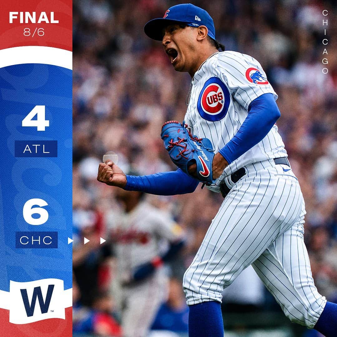 シカゴ・カブスのインスタグラム：「Sixth-straight series win. 13 of the last 16. #Dubs.」