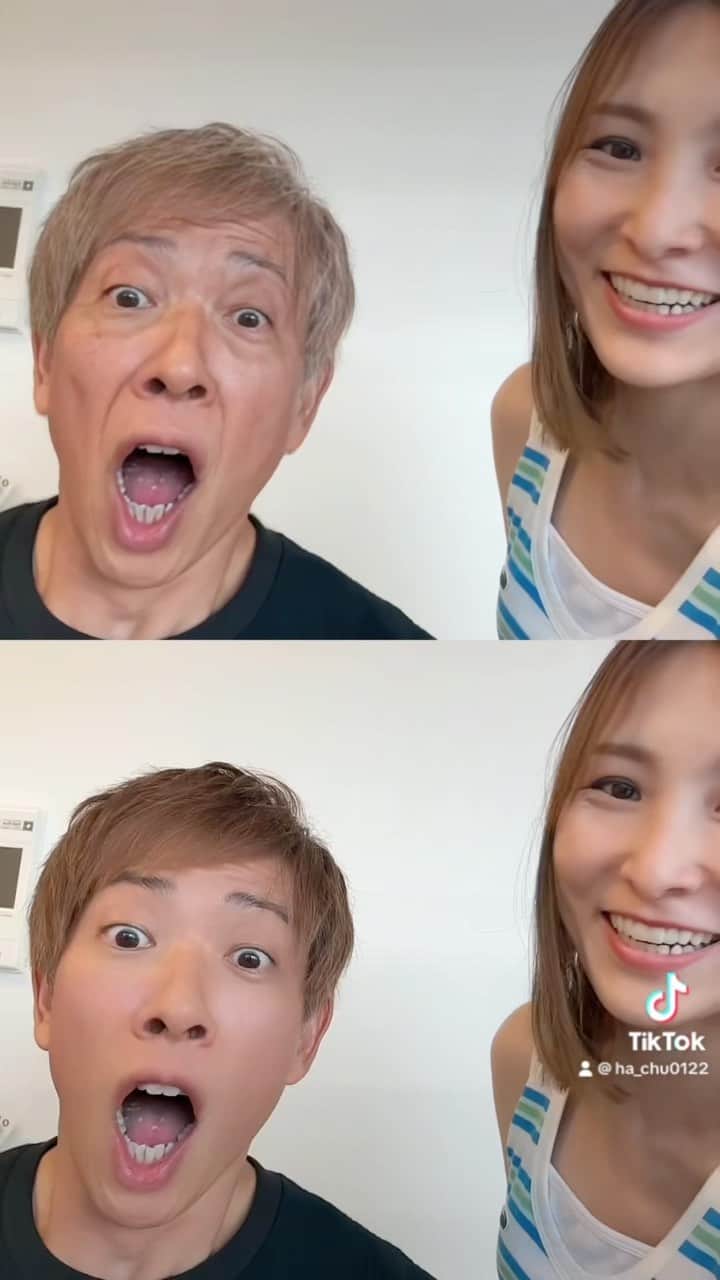 伊藤春香のインスタグラム：「40年後の予想図   #tiktokフィルター #家族」
