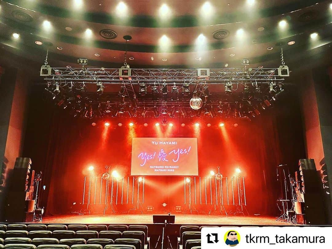 早見優のインスタグラム：「Thank you @tkrm_takamura for the great visual and sound effects!  #shibuya #pleasurepleasure #渋谷 #concerthall #music #ライブ」