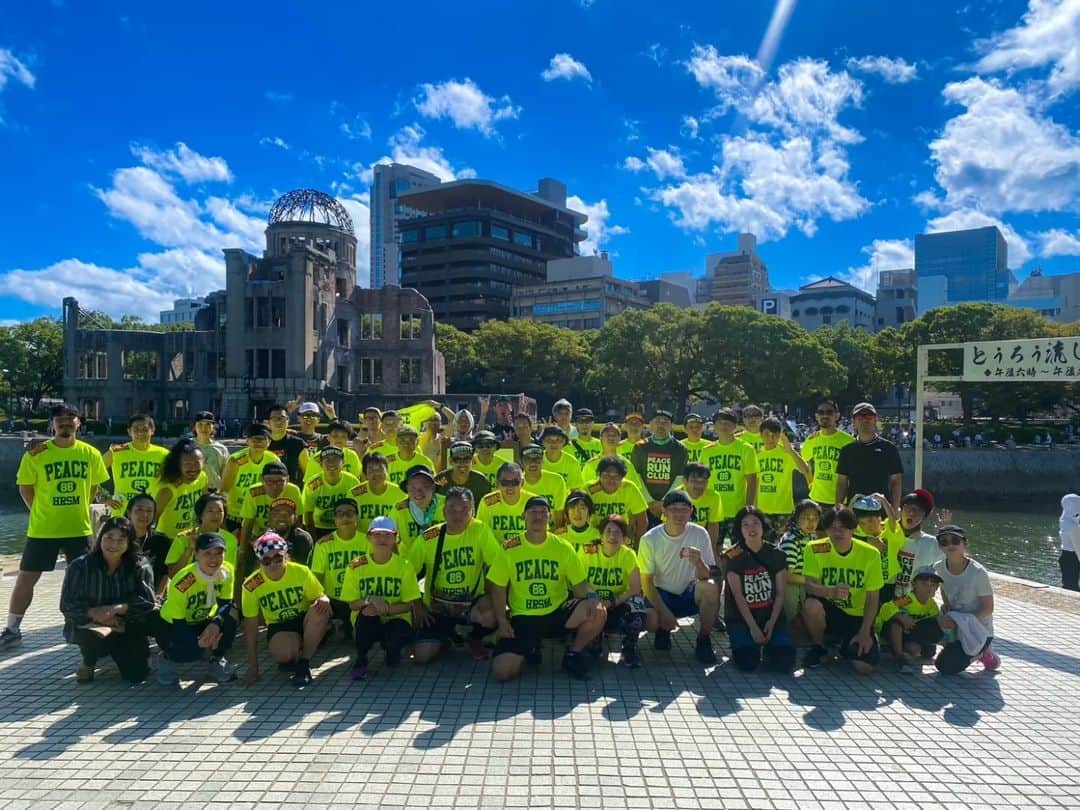 磯部正文のインスタグラム：「⁡ ⁡PEACE&MOSH主催⁡ ⁡PEACE RUN 2023⁡ ⁡⁡ ⁡104ちゃん、幡再陸上部、大阪籠球会ISE＆BON、青い鳥RYOくん、修斗の格闘家秋山くん、ベコロックフェスでお世話になった目次夫妻、共に走った皆様＆スタッフ皆様 ありがとうございました⁡⁡ ⁡⁡ ⁡1～5 Photo by @bon0427」