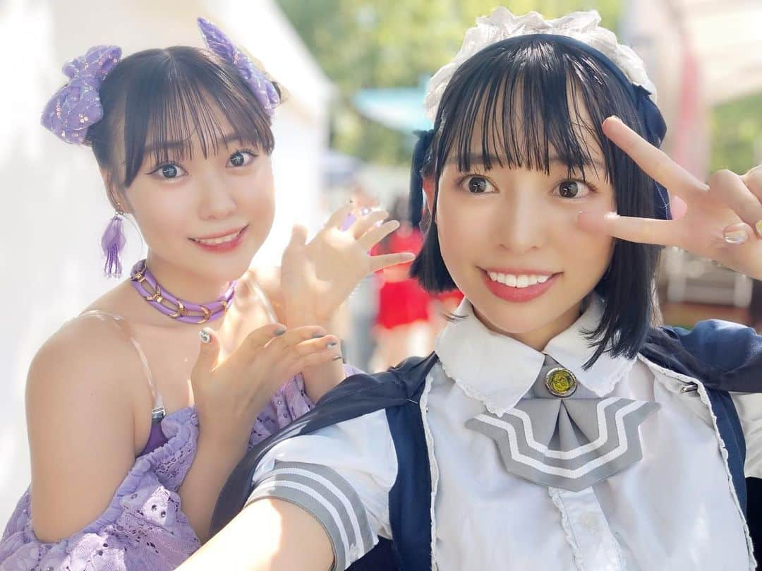 寺坂ユミさんのインスタグラム写真 - (寺坂ユミInstagram)「夢のような時間でした…☁️✨  TIF2023「Juice=Juice大好きステージ」で【「ひとりで生きられそう」って それってねえ、褒めているの？】を一緒に披露させて頂きました！  植村あかりちゃんとのパートが多く顔合わせたり、リハでもたくさん話してくれて優しすぎて幸せいっぱいでした🥲🥲🥲💗  この日を超える思い出はもうないって位に嬉しくて、思い出しては涙が止まらないです😭😭  #juicejuice#TIF2023#juice juice大好きステージ#純情のアフィリア」8月7日 14時08分 - 129ym