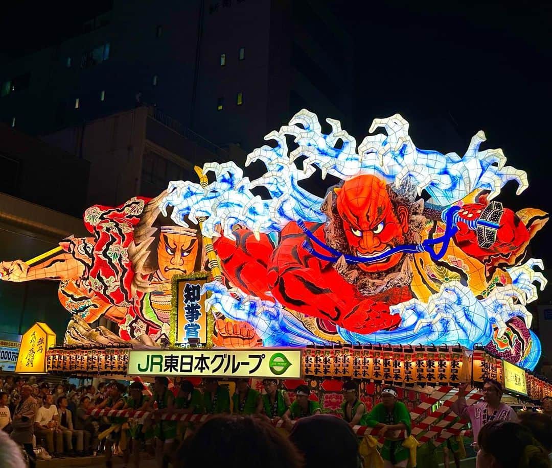 高坂友衣のインスタグラム：「. 青森ねぶた祭 昨日も見て来ました。  もう、 最っ高！！！  #これぞ青森の夏 #青森ねぶた祭」